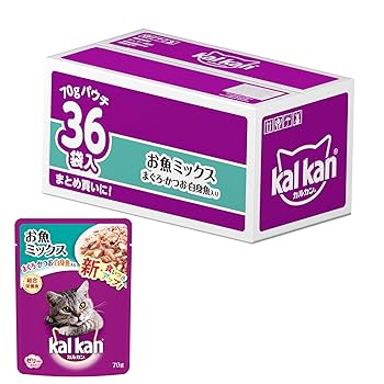 ①カルカン ウェットフード 総合栄養食 14種 11箱 104袋セット 11歳から まぐろ(老猫用ウエットフード) - カルカン